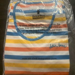 Dutch Bros Striped Tank Top